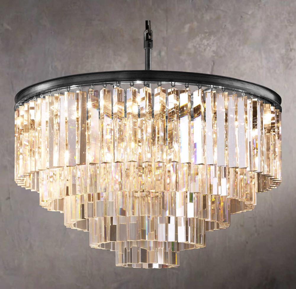 1920s Odeon Circular Chandelier 32" - Image 3