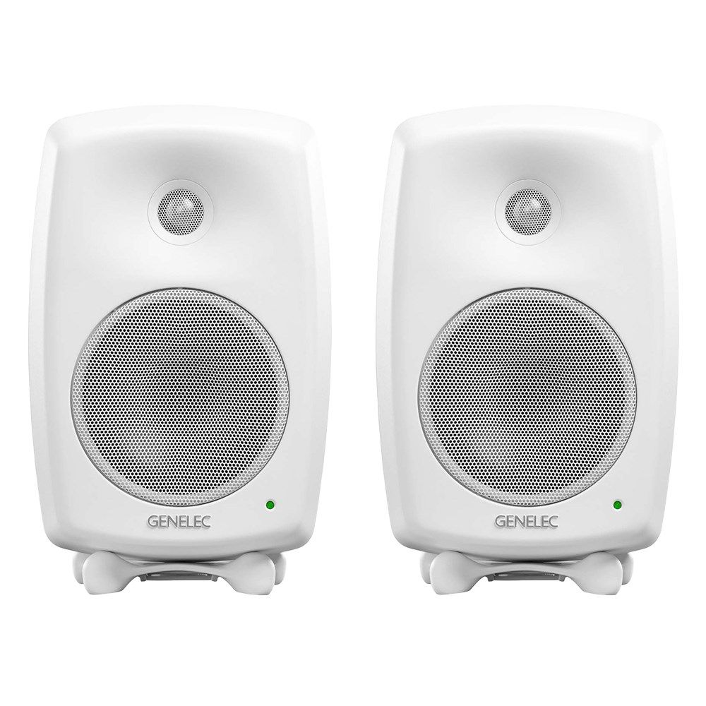 Genelec 8330A SAM 5" Powered Studio Monitor (Pair) (White) w/ FREE GLM Kit - Image 1