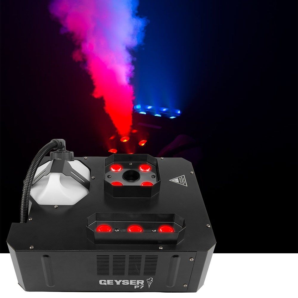 Chauvet Geyser P7 Vertical Smoke Machine with two LED Zones (1290W) - Image 1