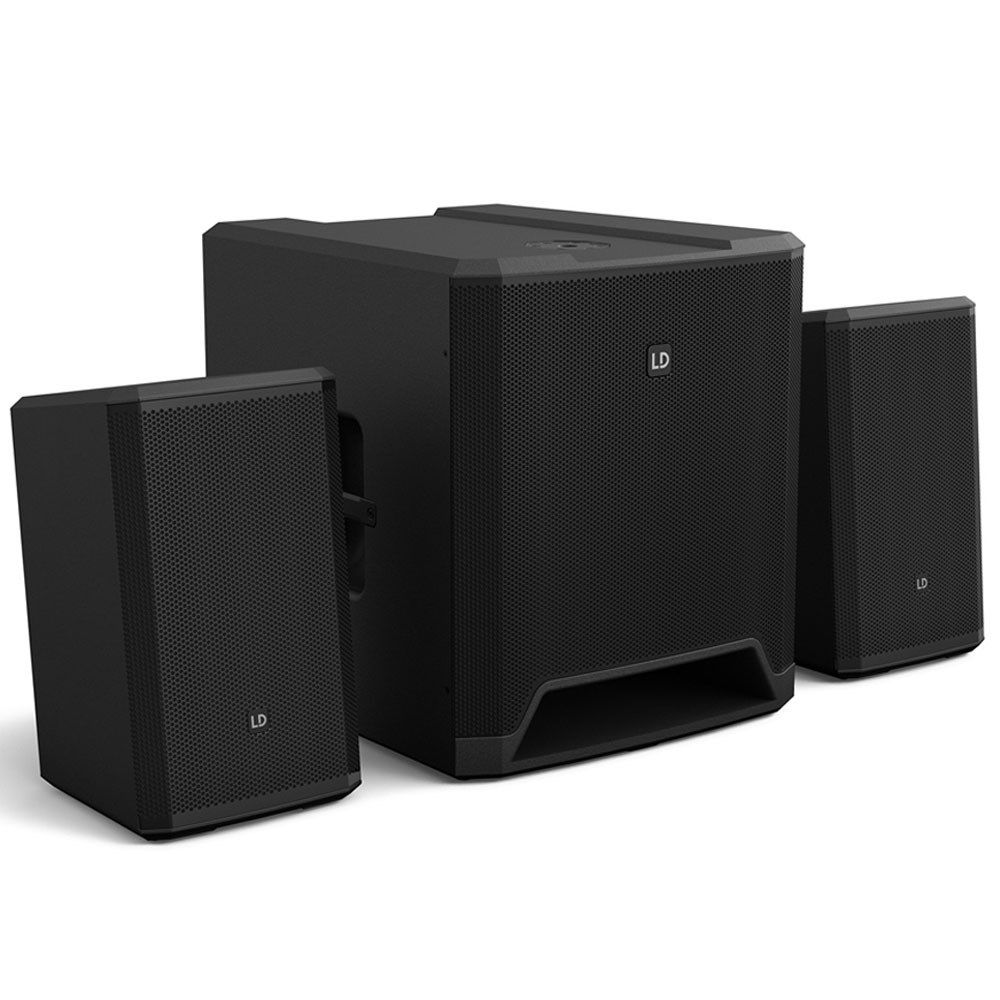 LD Systems DAVEG4X Compact Powered 15" Sub w/ 2 x 8" Satellites - Image 1