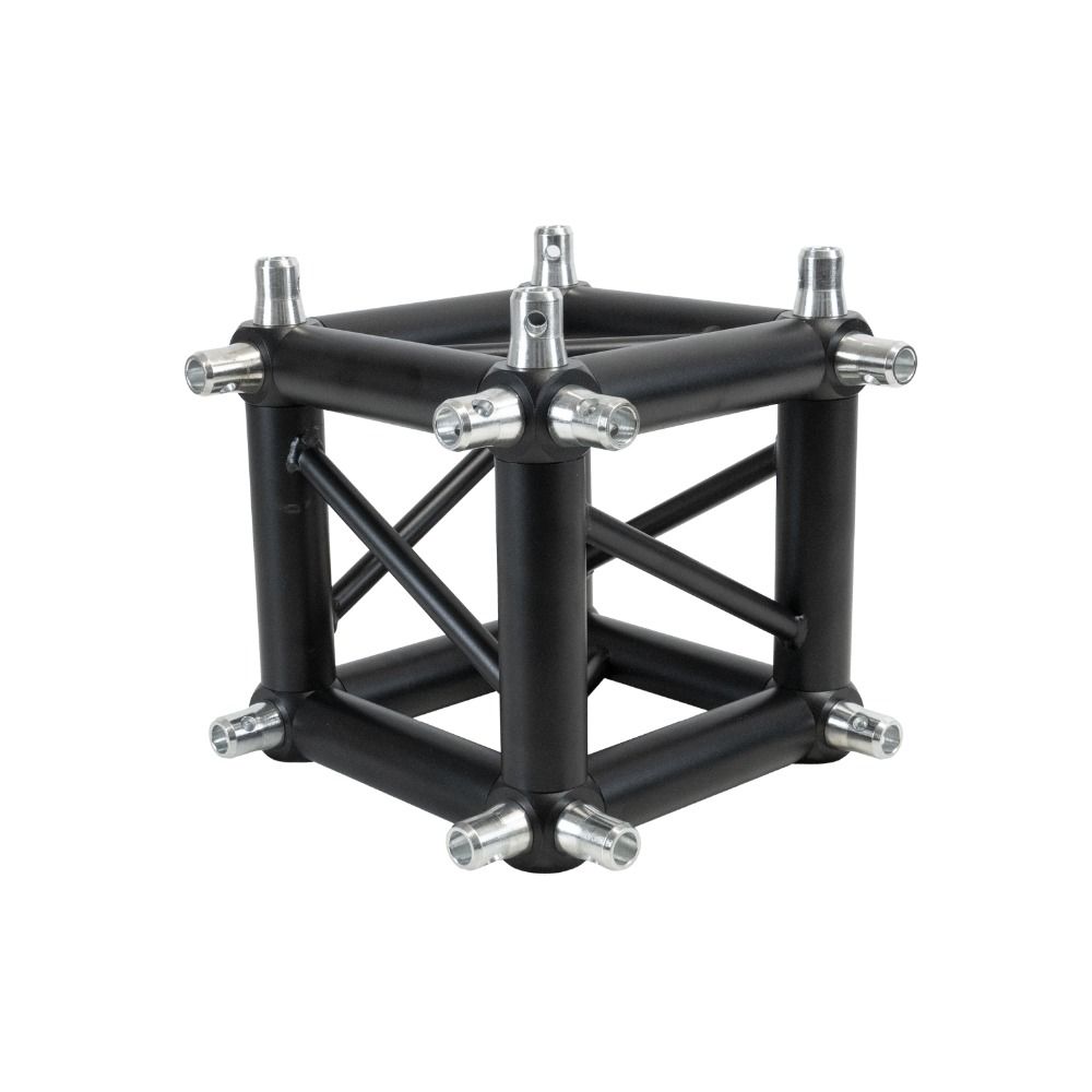 Event Lighting 290mm Box Truss Corner (3-Way) Black T3BCBK - Image 1