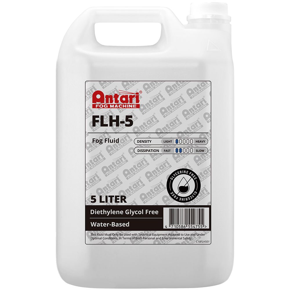 Antari FLH5 Heavy Density & Long Hang Time Fog Fluid 5L - Image 1