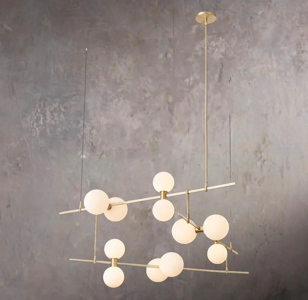 Contemporary Linear Suspension Light 48″