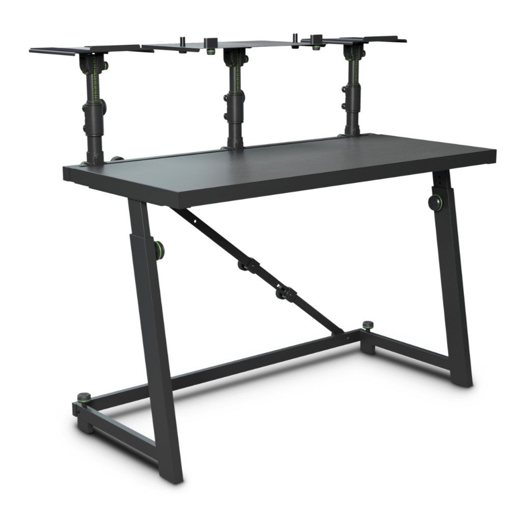 Gravity GFDJT01 DJ Desk w/ Adjustable Loudspeaker & Laptop Trays - Image 1