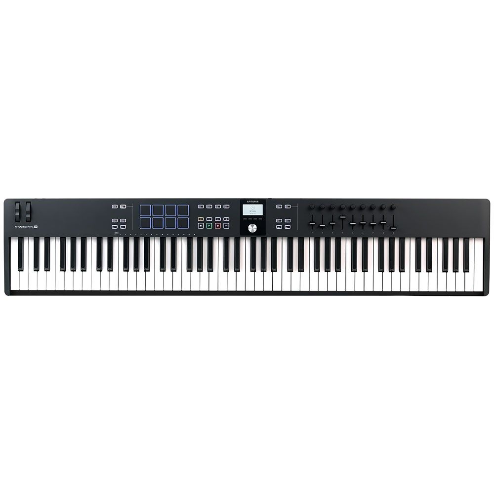 Arturia KeyLab Essential 88 MK3 Universal MIDI Controller Keyboard (Black) - Image 1