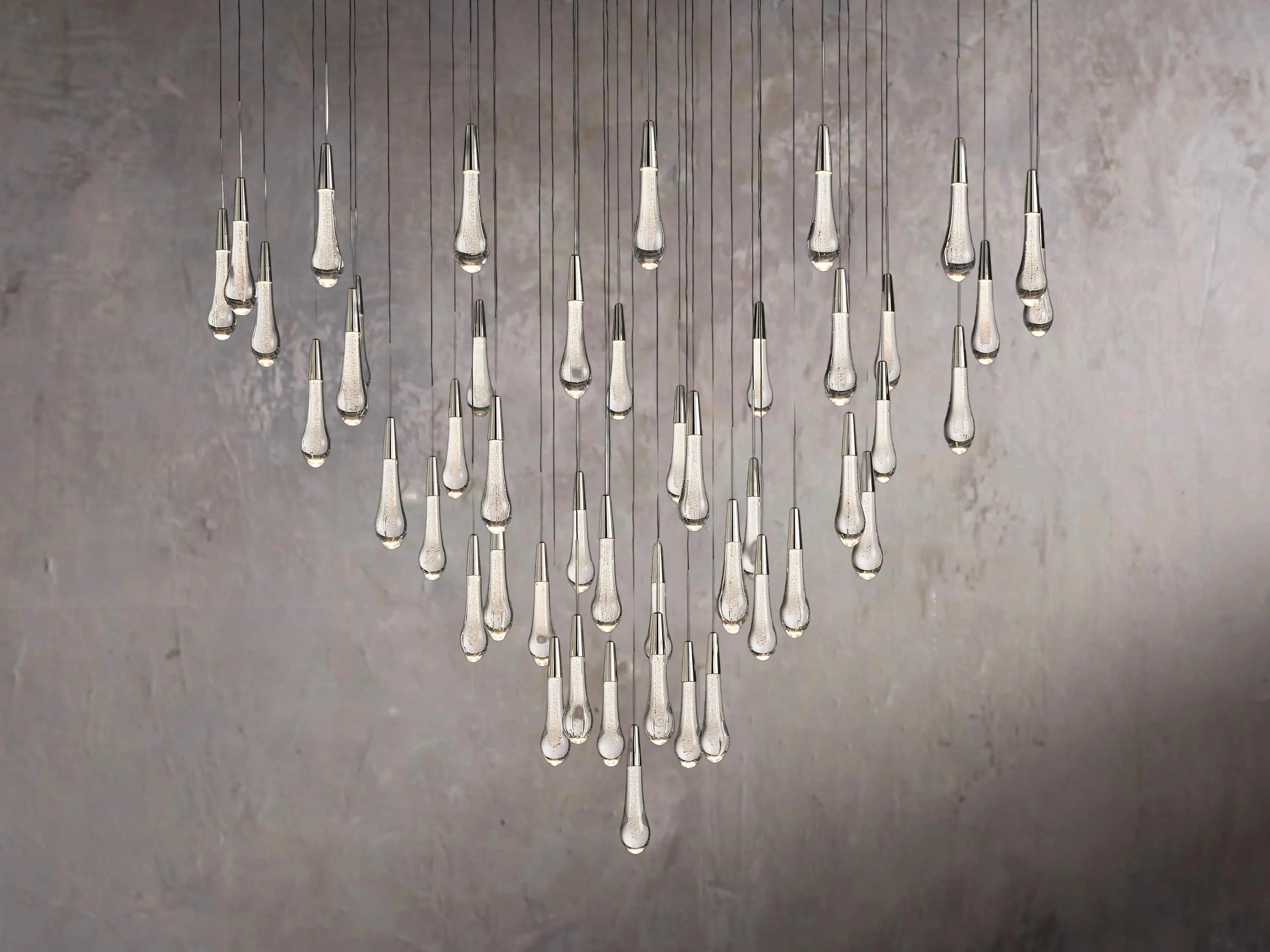 Single-Gem Circular Drop Chandelier - Image 2