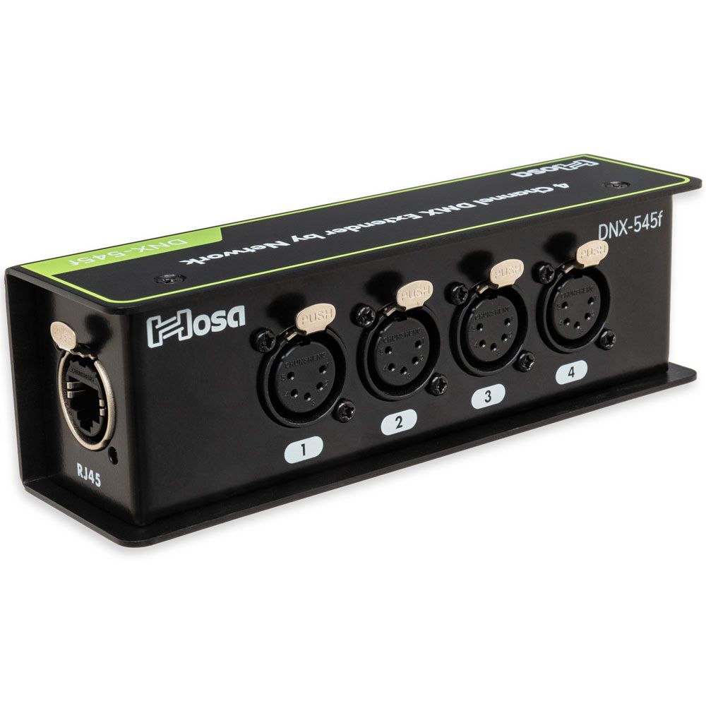 Hosa DNX545F 5 PIN DMX EXTENDER XLR5F to Network RJ45 - Image 1