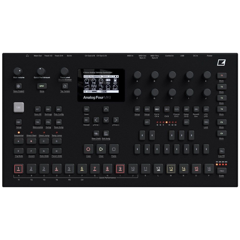 Elektron Analog Four MKII 4-Voice Analog Synth - Image 1
