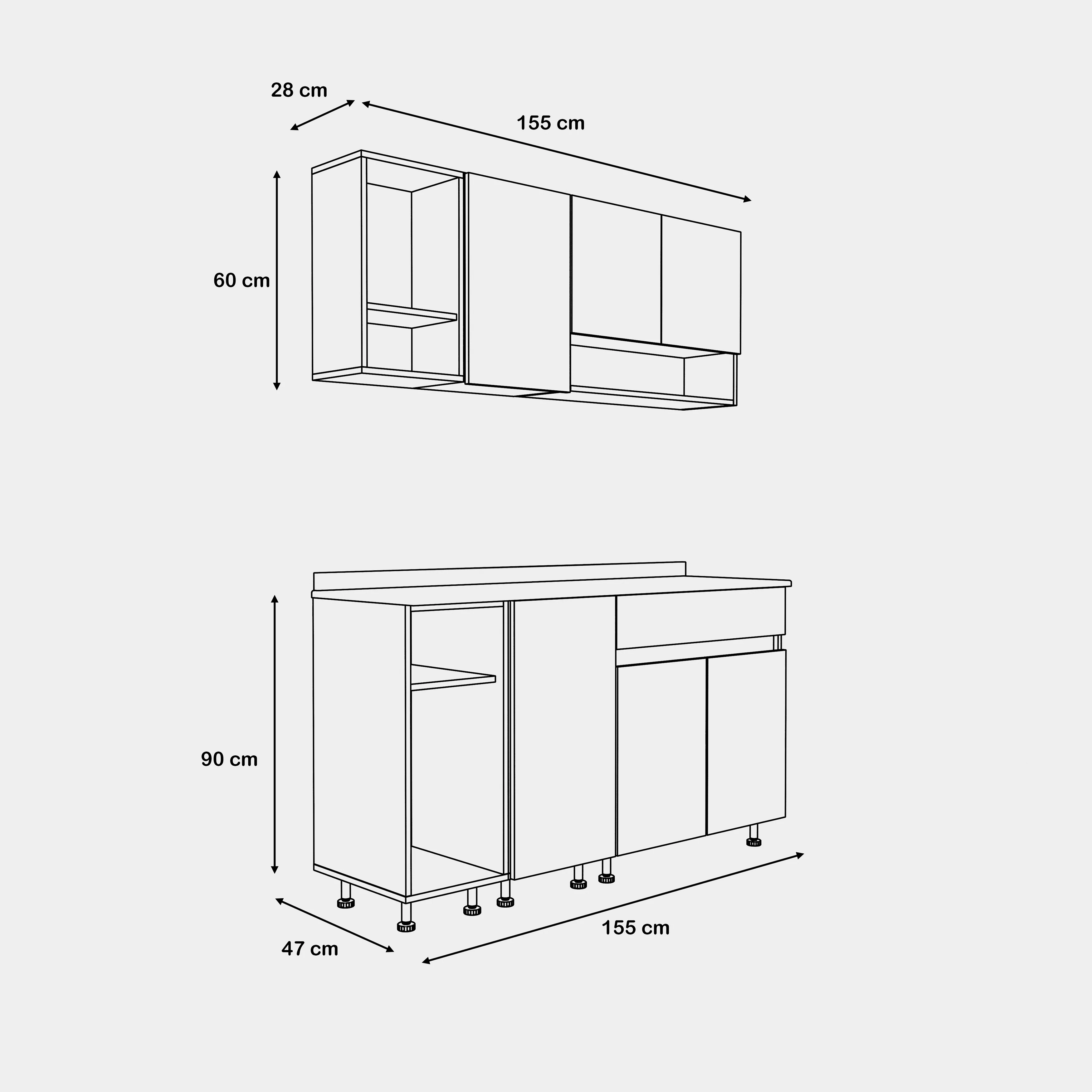 مطبخ- قطعتين- ZAF200 - Image 3