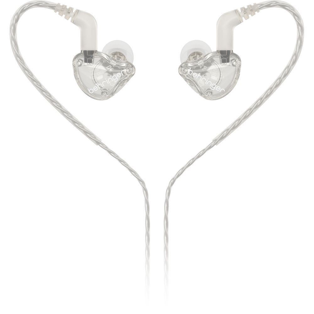 Behringer MO240-CK Pro In-Ear Studio Earphones (Clear) - Image 1