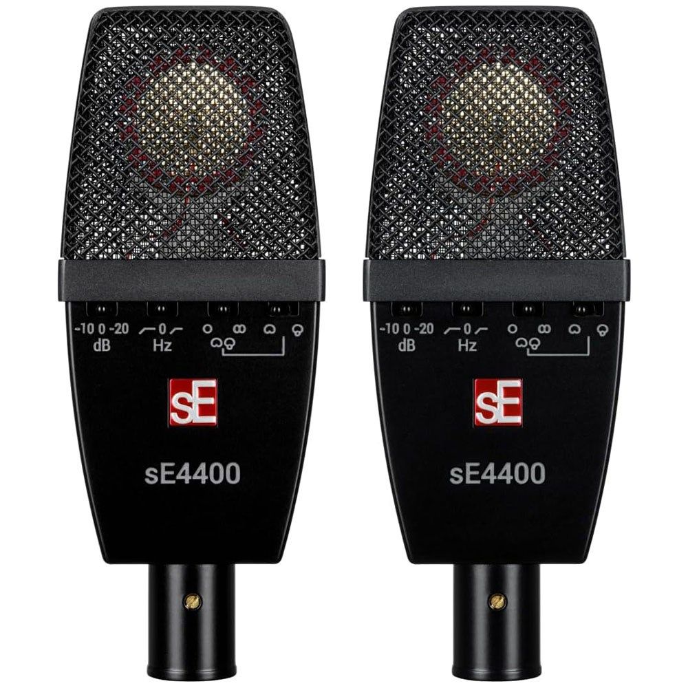 sE 4400 Matched Pair of Large Diaphragm Multi Pattern Condenser Microphones - Image 1