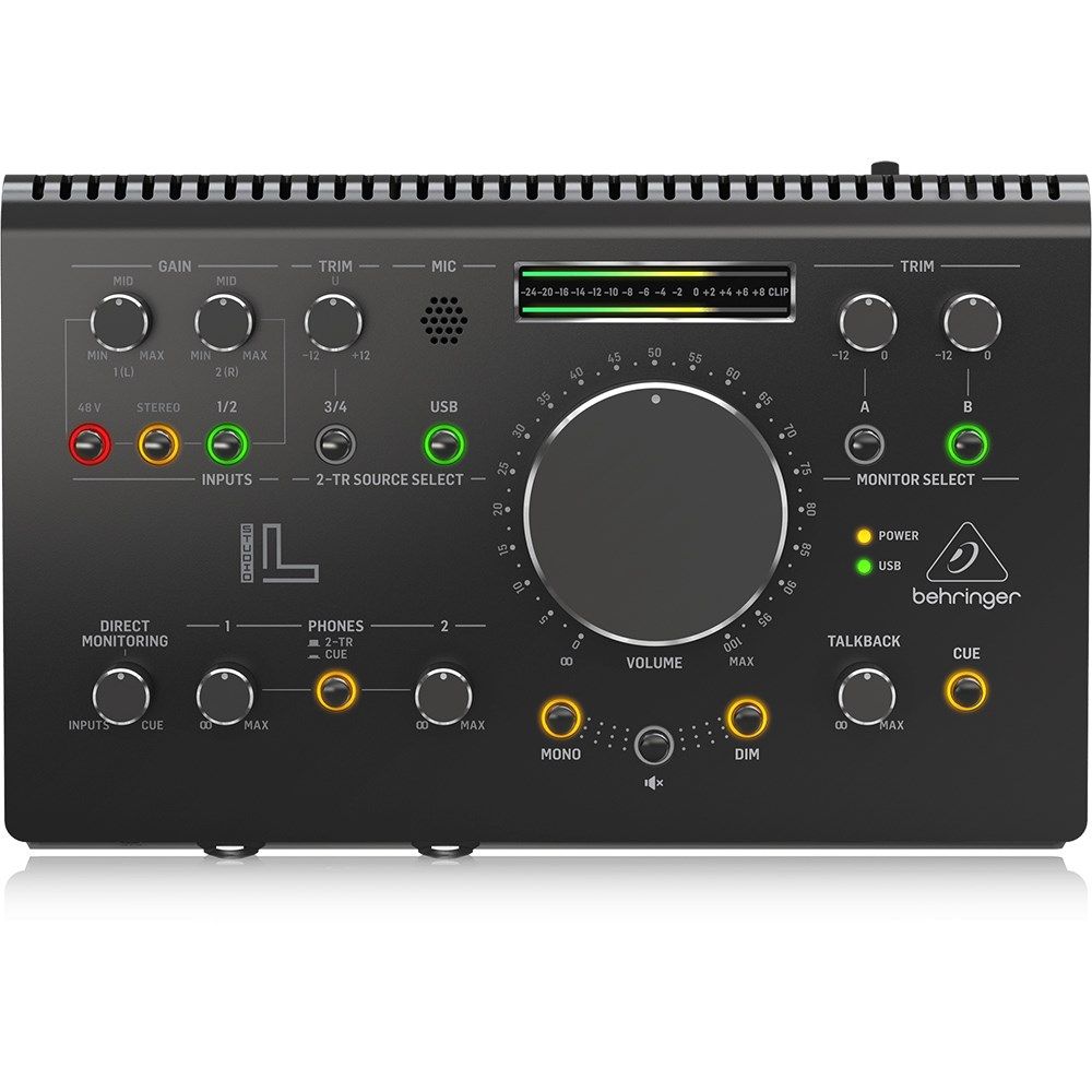Behringer Studio L 2x2 USB Interface w/ Monitor Control & Midas Preamps - Image 1