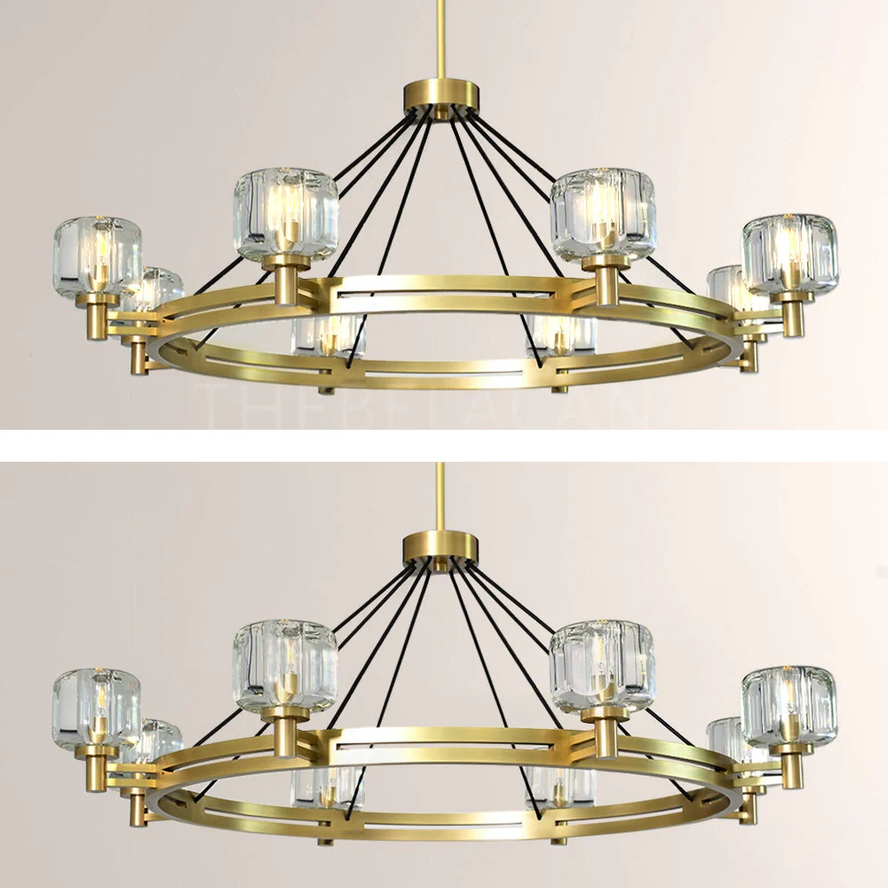 Sebendor Round Chandelier 60" - Image 3