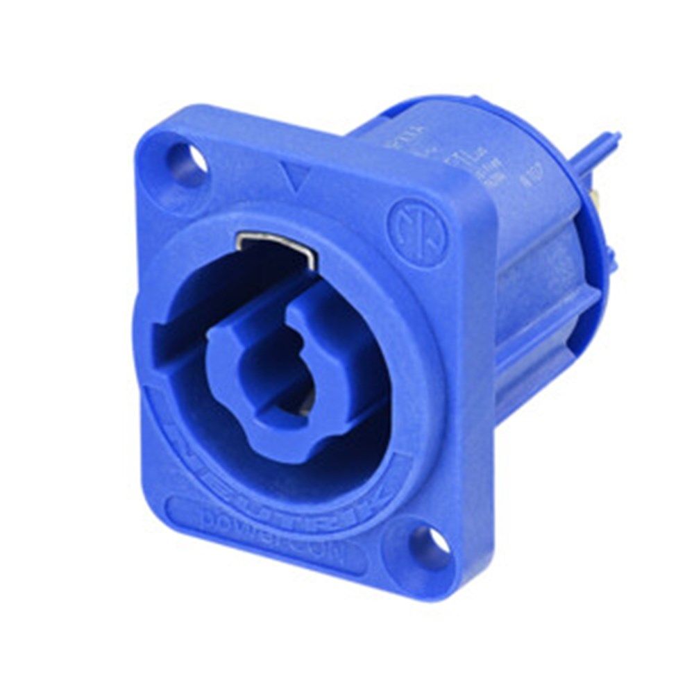 Neutrik NAC3MPXXA powerCON Chassis Connector Power In (Blue) - Image 1