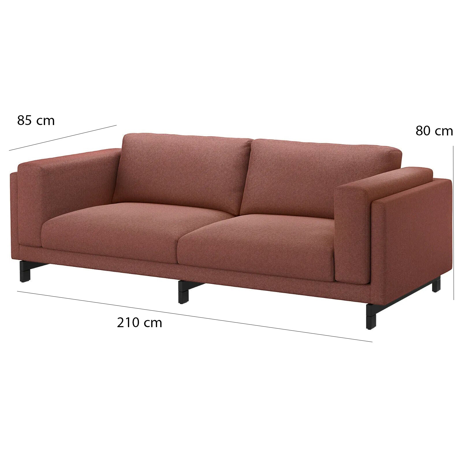 كنبة خشب زان طبيعي 85×210سم - ألوان متعددة - DECO13 - Image 2