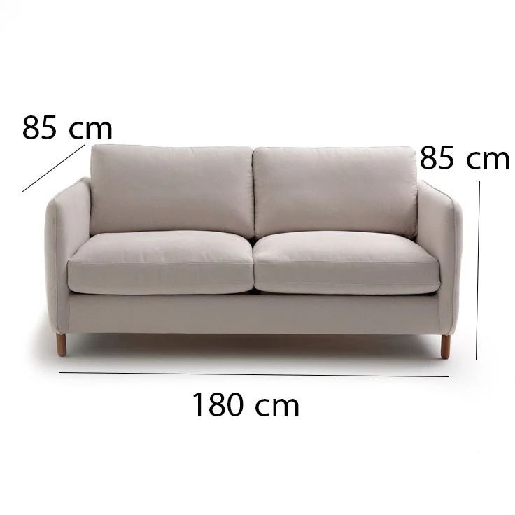 كنبة خشب زان طبيعي 85×180سم - ألوان متعددة - DECO14 - Image 2
