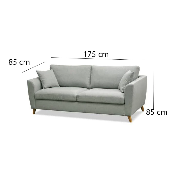 كنبة خشب زان طبيعي 85×175سم - ألوان متعددة - DECO16 - Image 2