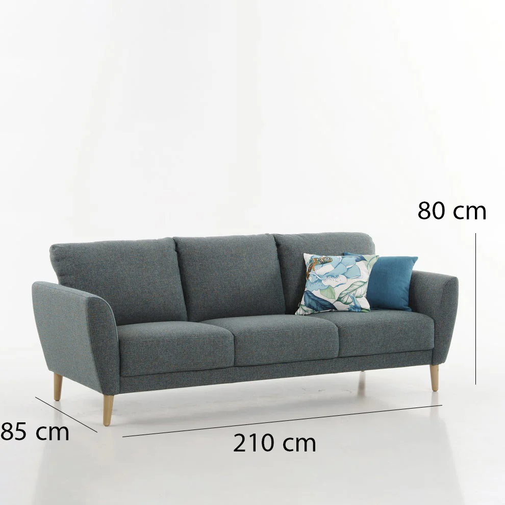 كنبة خشب زان طبيعي 85×210سم - ألوان متعددة - DECO17 - Image 2
