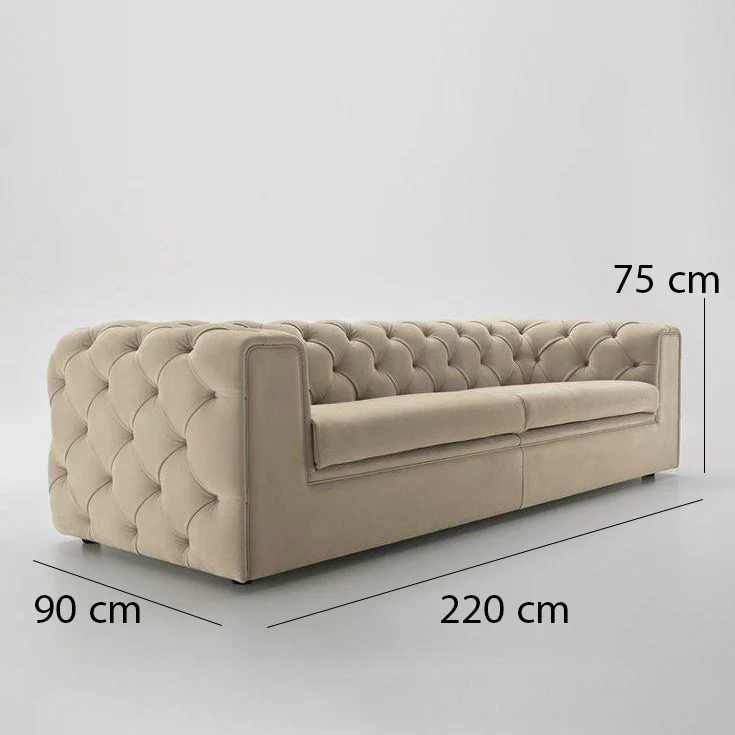 كنبة خشب زان طبيعي 90×220سم - ألوان متعددة - DECO18 - Image 2