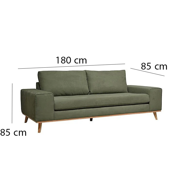 كنبة خشب زان طبيعي 85×180سم - ألوان متعددة - DECO19 - Image 2