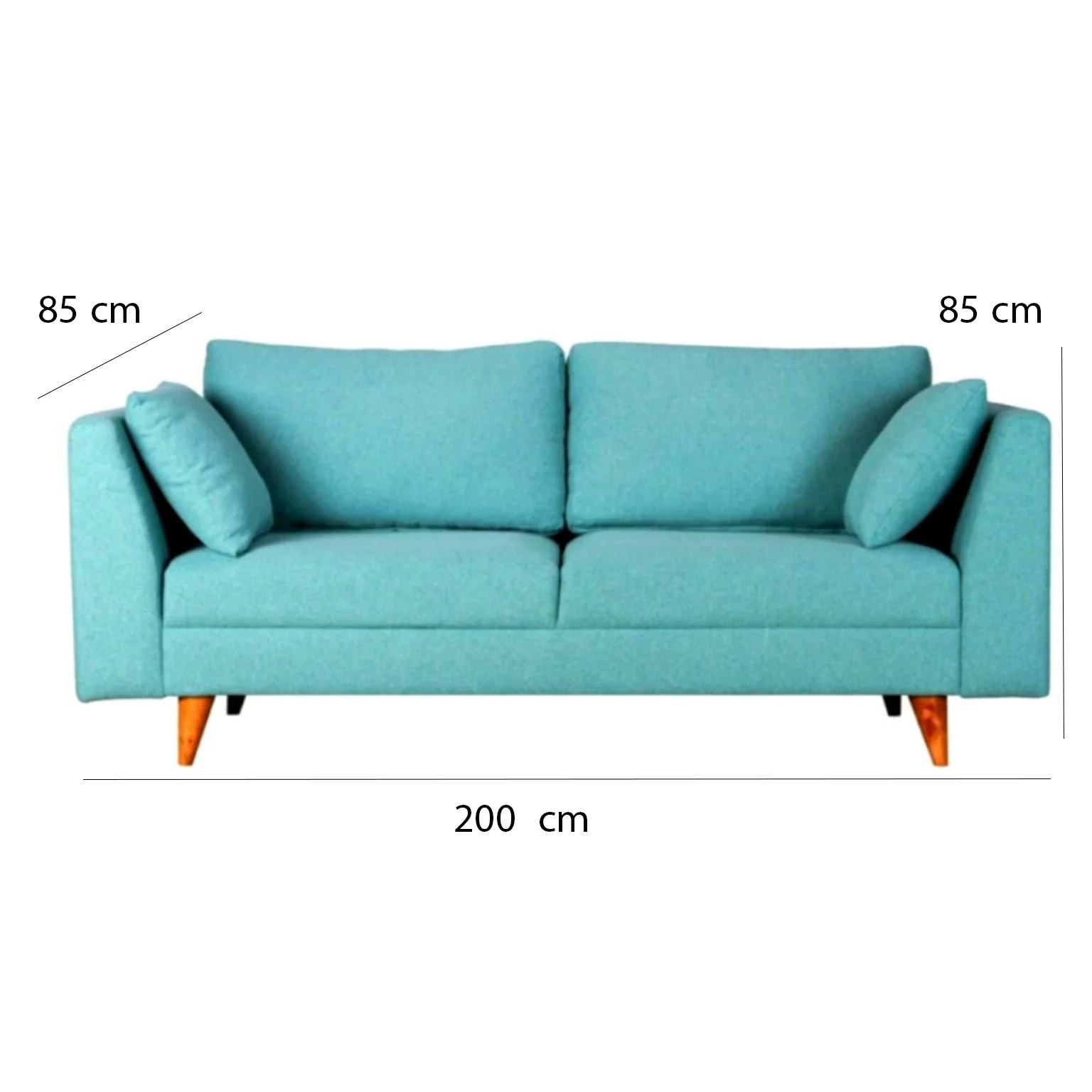 كنبة خشب زان طبيعي 85×200سم - ألوان متعددة - DECO24 - Image 2