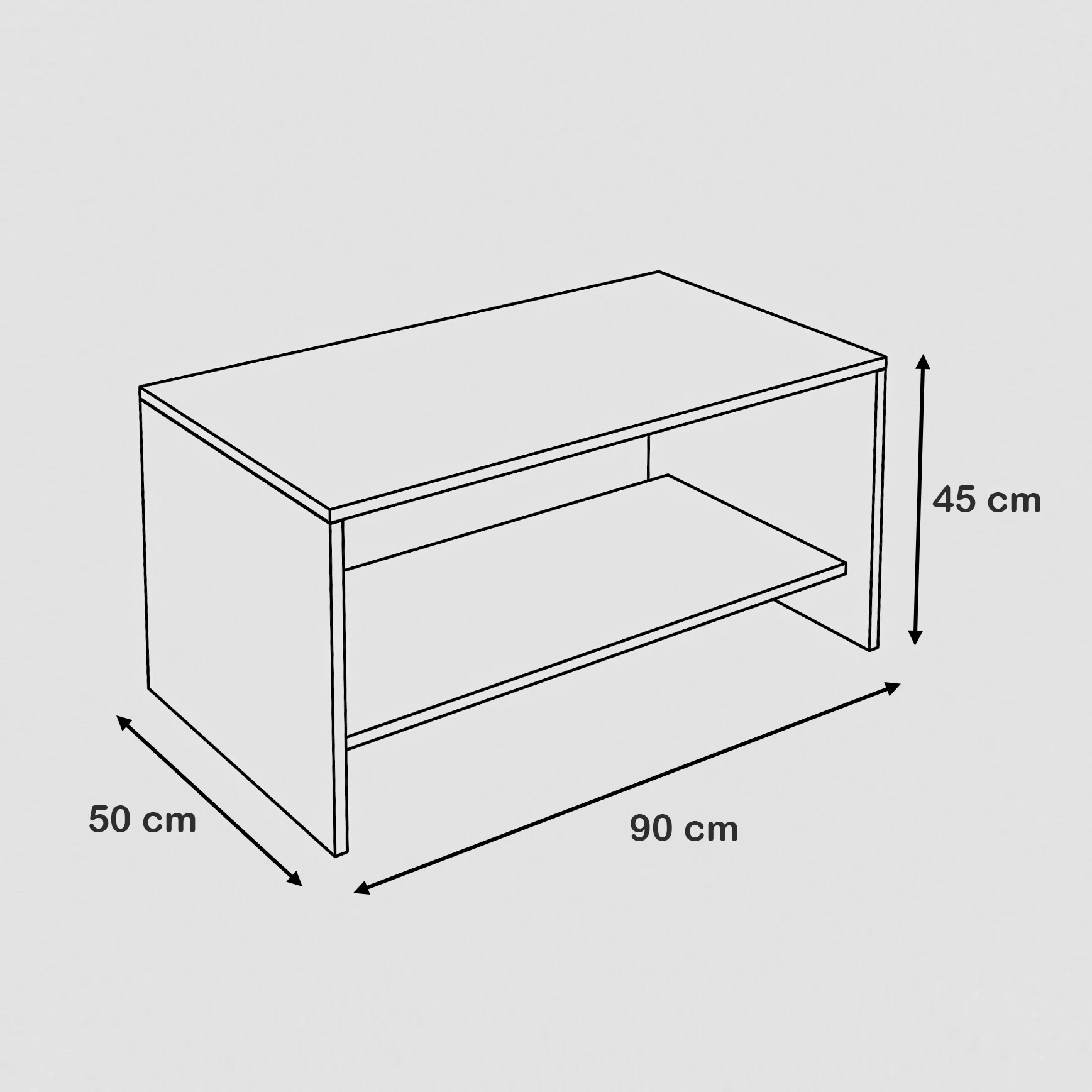 ترابيزة قهوة 50×90سم- ZAF71 - Image 2