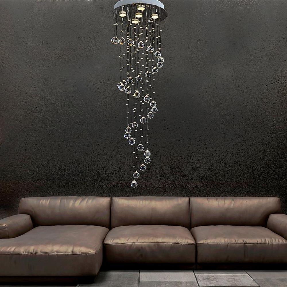 Modern Spherical Crystal Contemporary Chandelier - Image 1