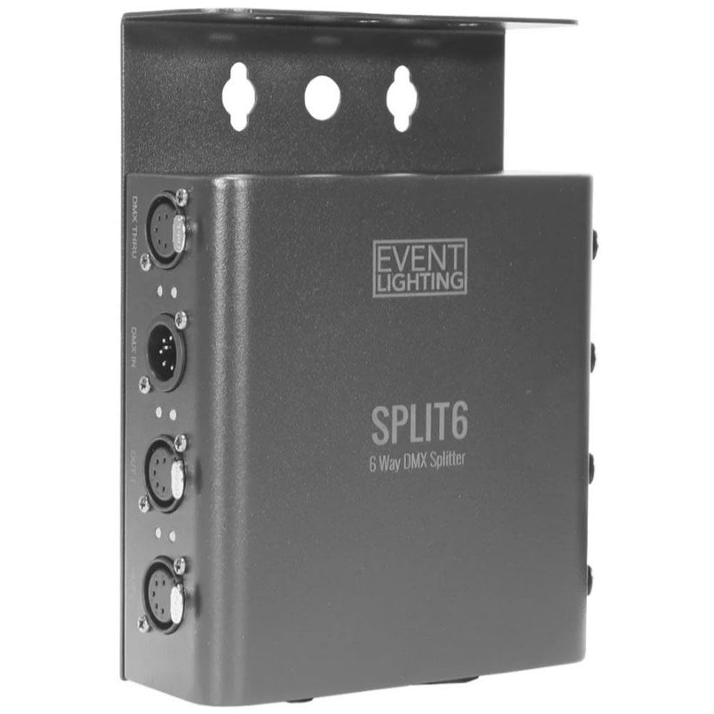 Event Lighting SPLIT6 6-Way Splitter w/ 5-Pin XLR In/Thru & 6 Outputs True1 In/Out - Image 1