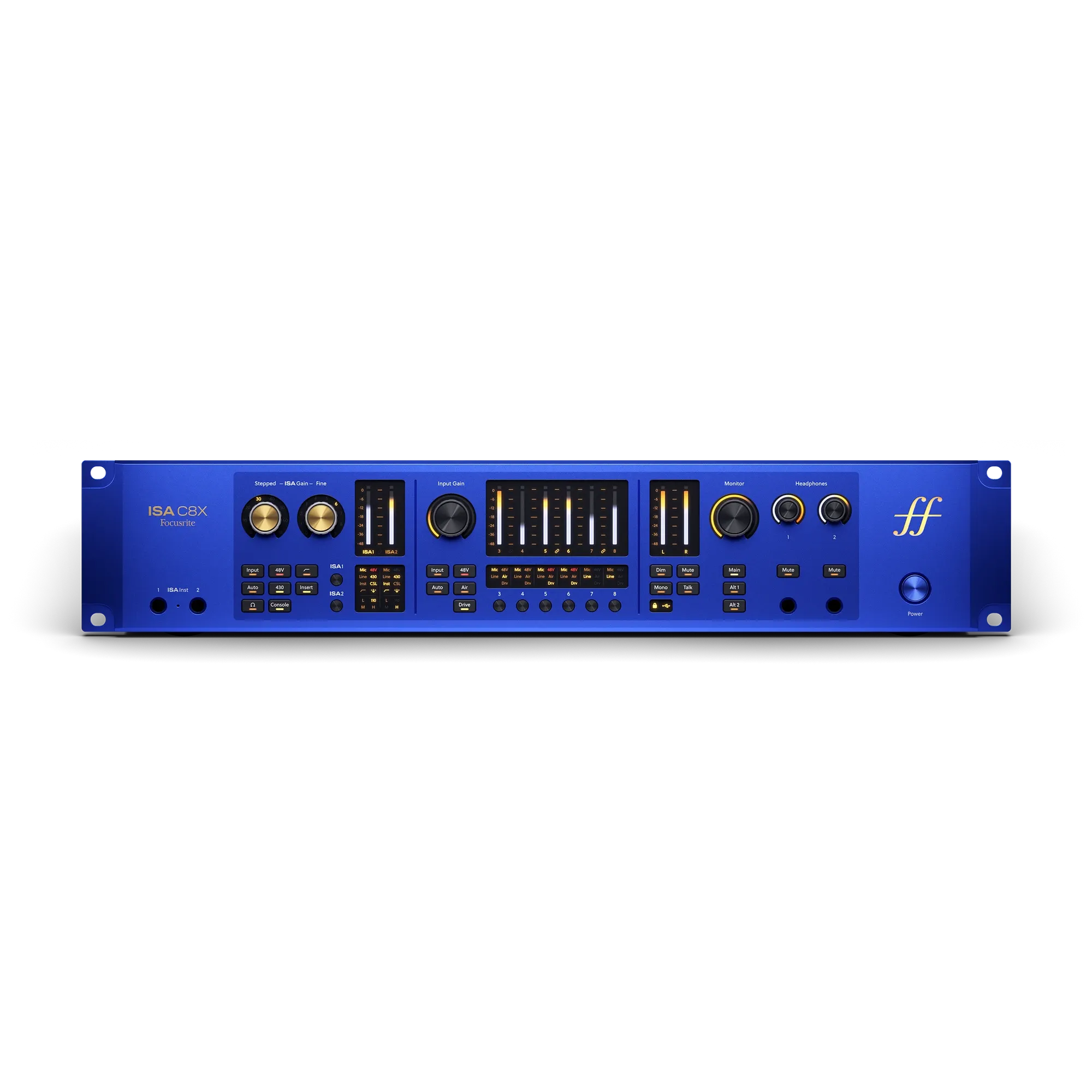 Focusrite ISA C8X 26-Input 28-Output 8-Preamp USB-C Audio Interface w/ 2 x ISA Preamps - Image 1