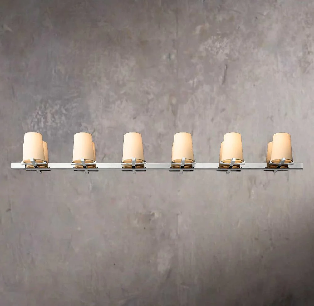 Pauilac Textile Shade Linear Chandelier 60" - Image 2