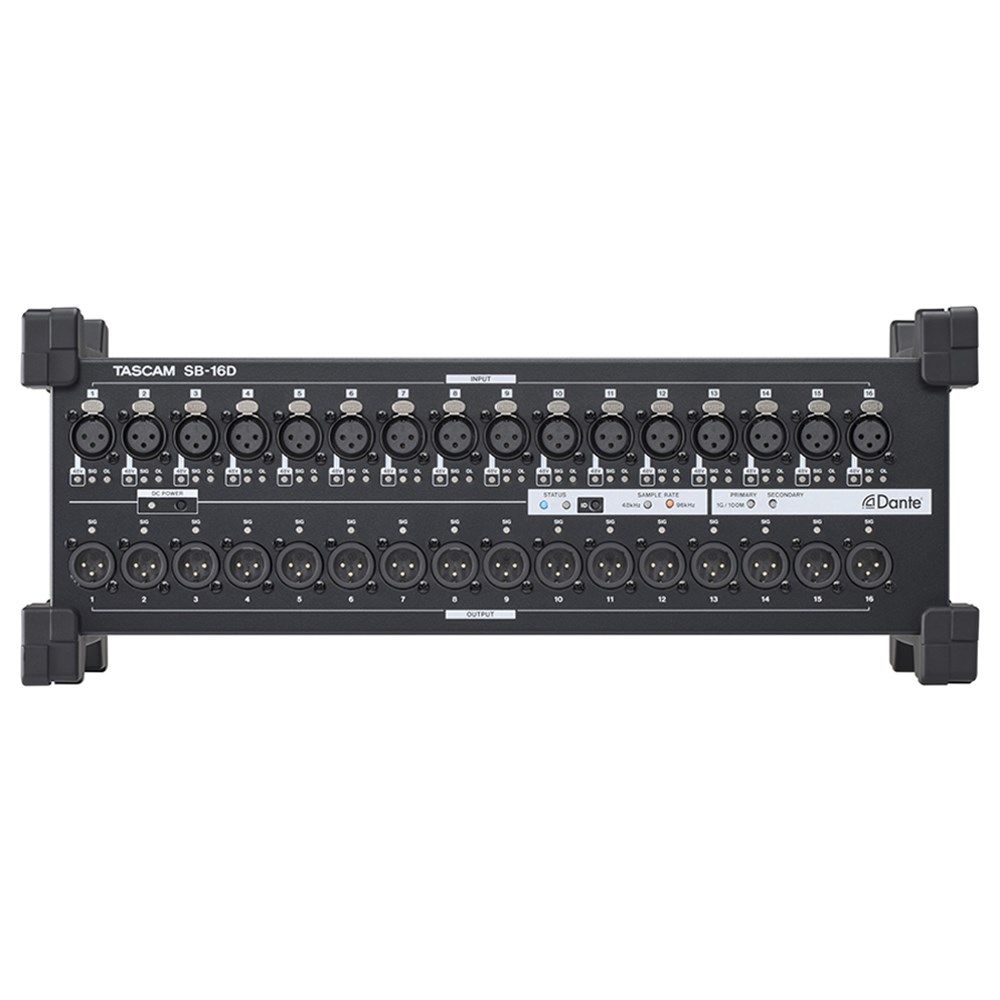 Tascam SB-16D 16-In/16-Out Dante Stage Box for Sonicview Digital Mixers - Image 1