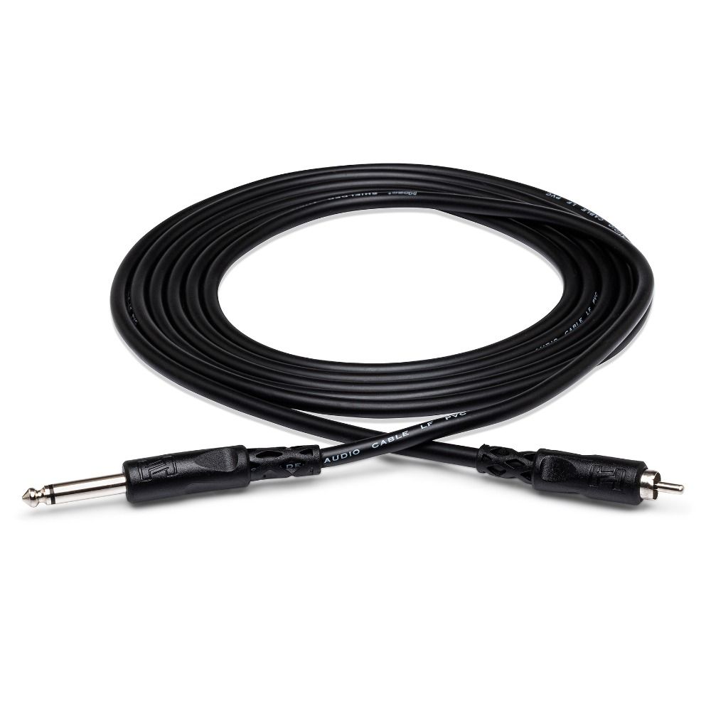 Hosa CPR105 Unbalanced Interconnect 1/4 in TS to RCA (5 ft)