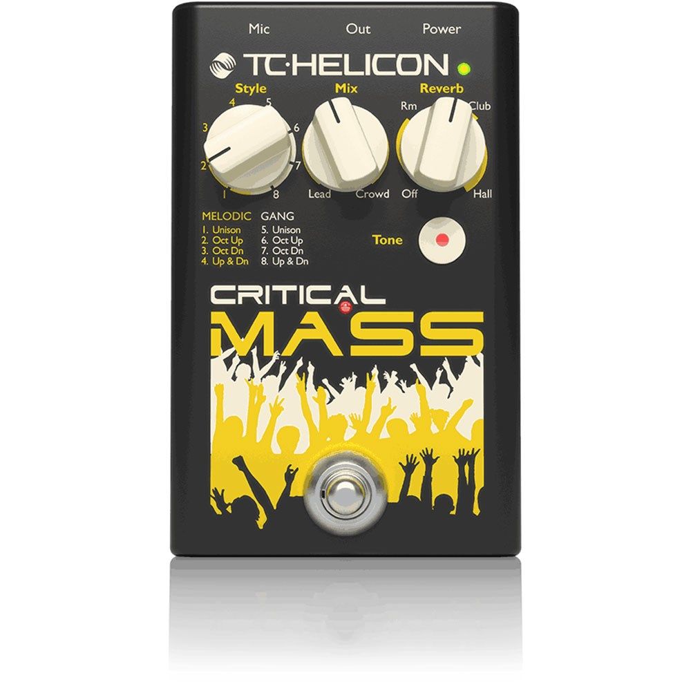 TC Helicon Critical Mass Choir, Reverb & Tone Pedal - Image 1