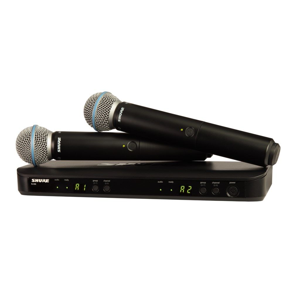 Shure BLX288 / Beta58 Dual Wireless Mic System K14 - Image 1