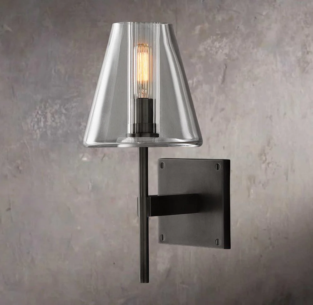 Fulhamy Clear Glass Wall Sconce - Image 3