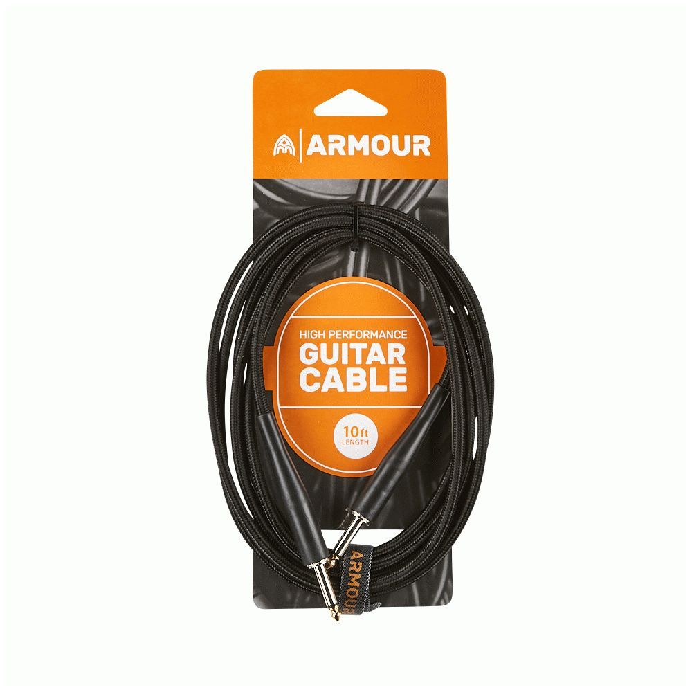 Armour GW10B Guitar Woven Black (10ft) - Image 1