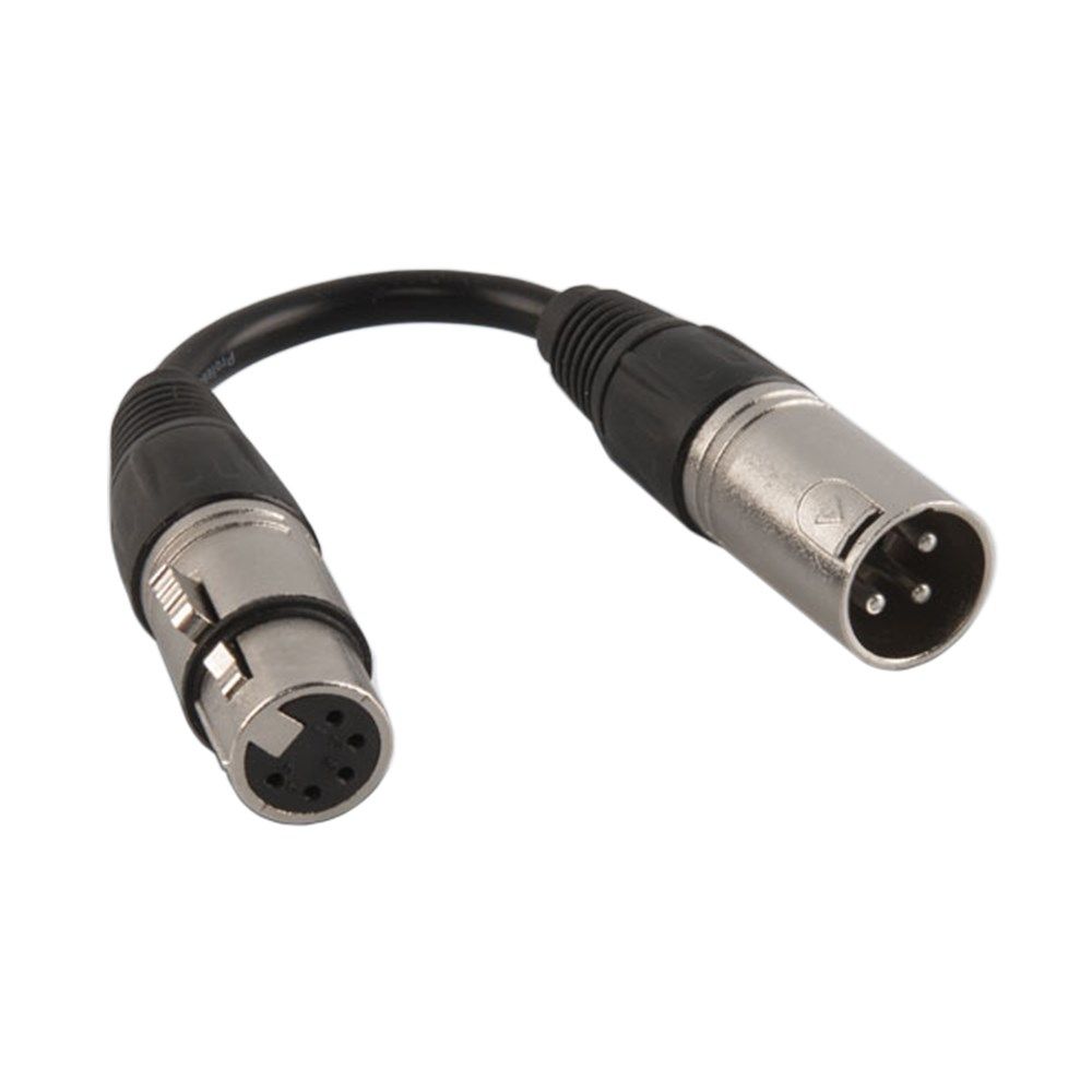Chauvet DJ DMX5F 5-Pin to 3-Pin DMX Converter Cable 3m - Image 1