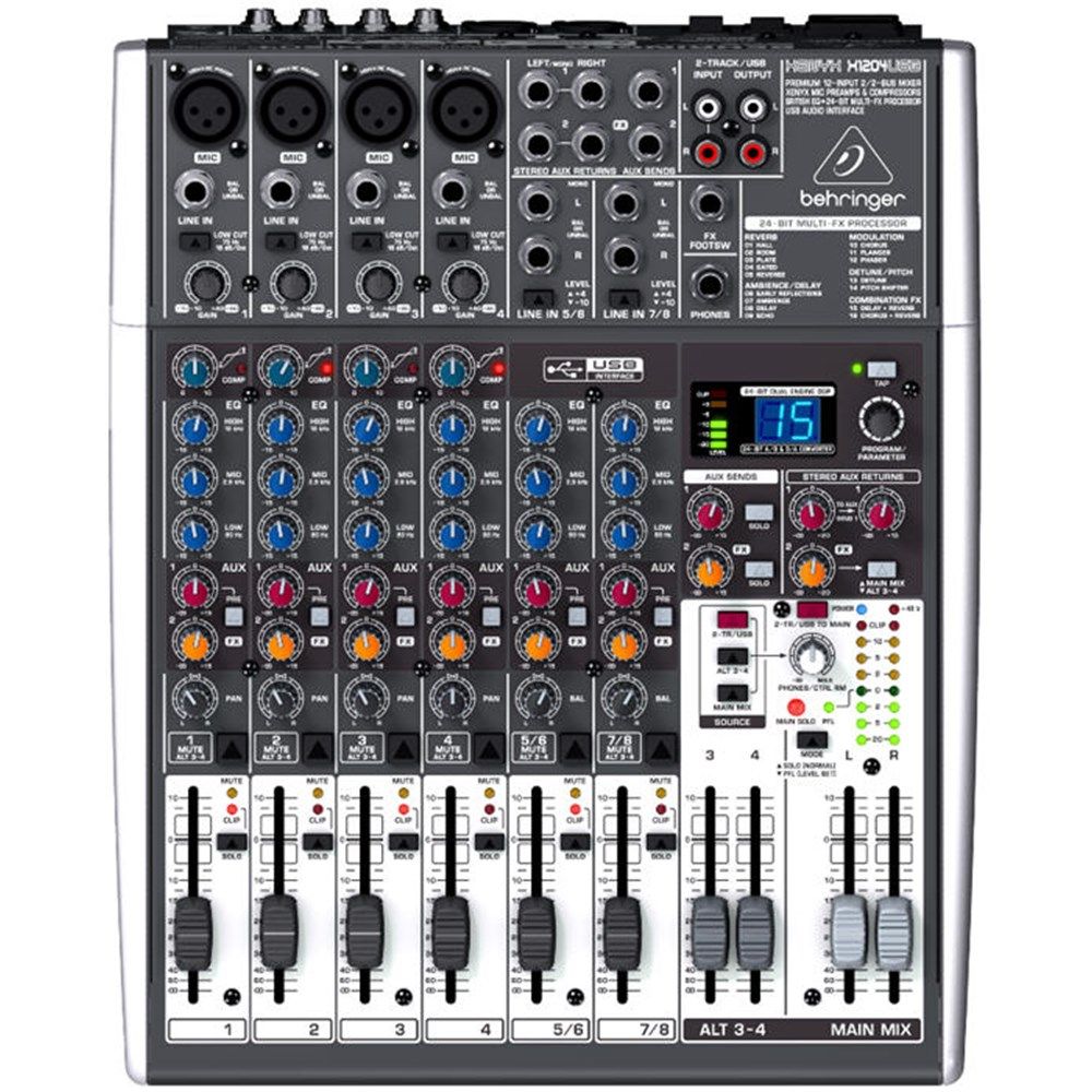 Behringer Xenyx X1204USB 12-Input Mixer w/ FX & USB - Image 1
