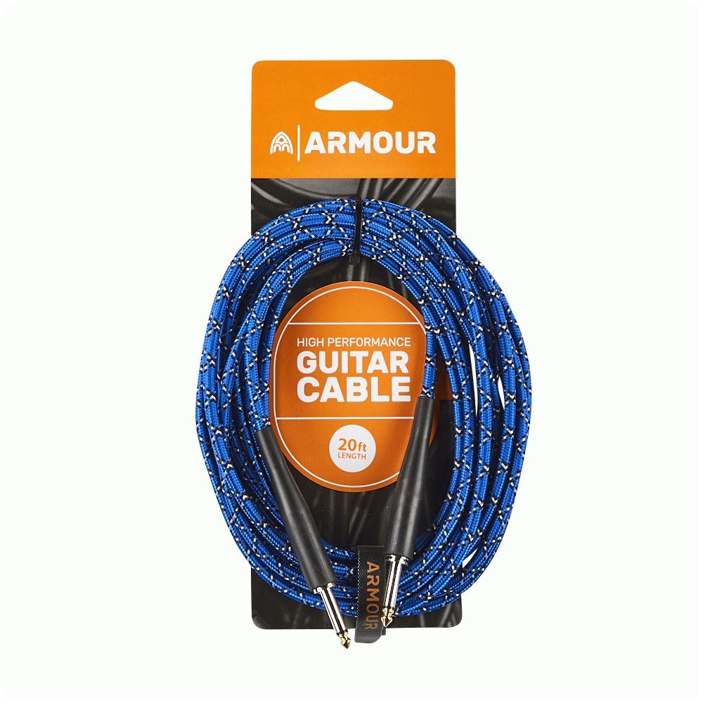 Armour GW20P Guitar Woven Blue Python (20ft) - Image 1