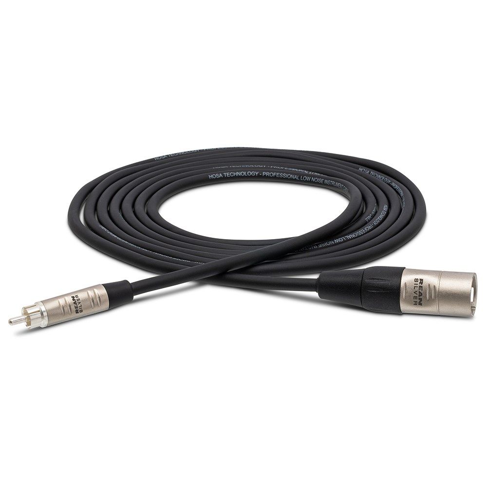 Hosa HRX-010 RCA to XLR(M) Unbalanced Interconnect Cable (10ft) - Image 1
