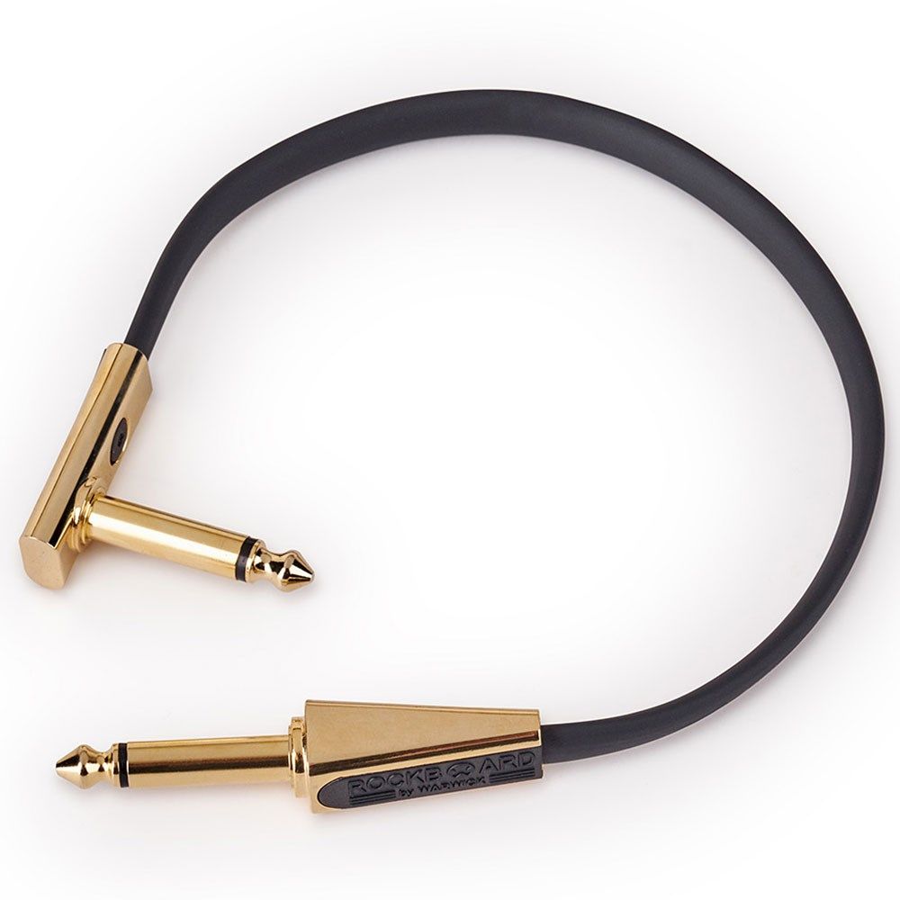 RockBoard Flat Looper/Switcher Connector Cable 20cm Gold - Image 1