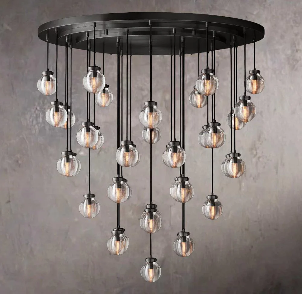 Pearls Circular Chandelier 48" - Image 3