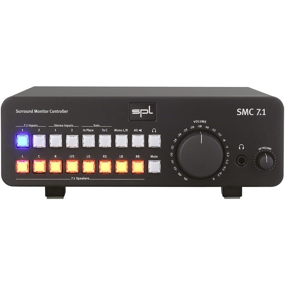 SPL SMC 7.1 Analog Studio Monitor Controller for 7.1 & Stereo Sources (Black) - Image 1