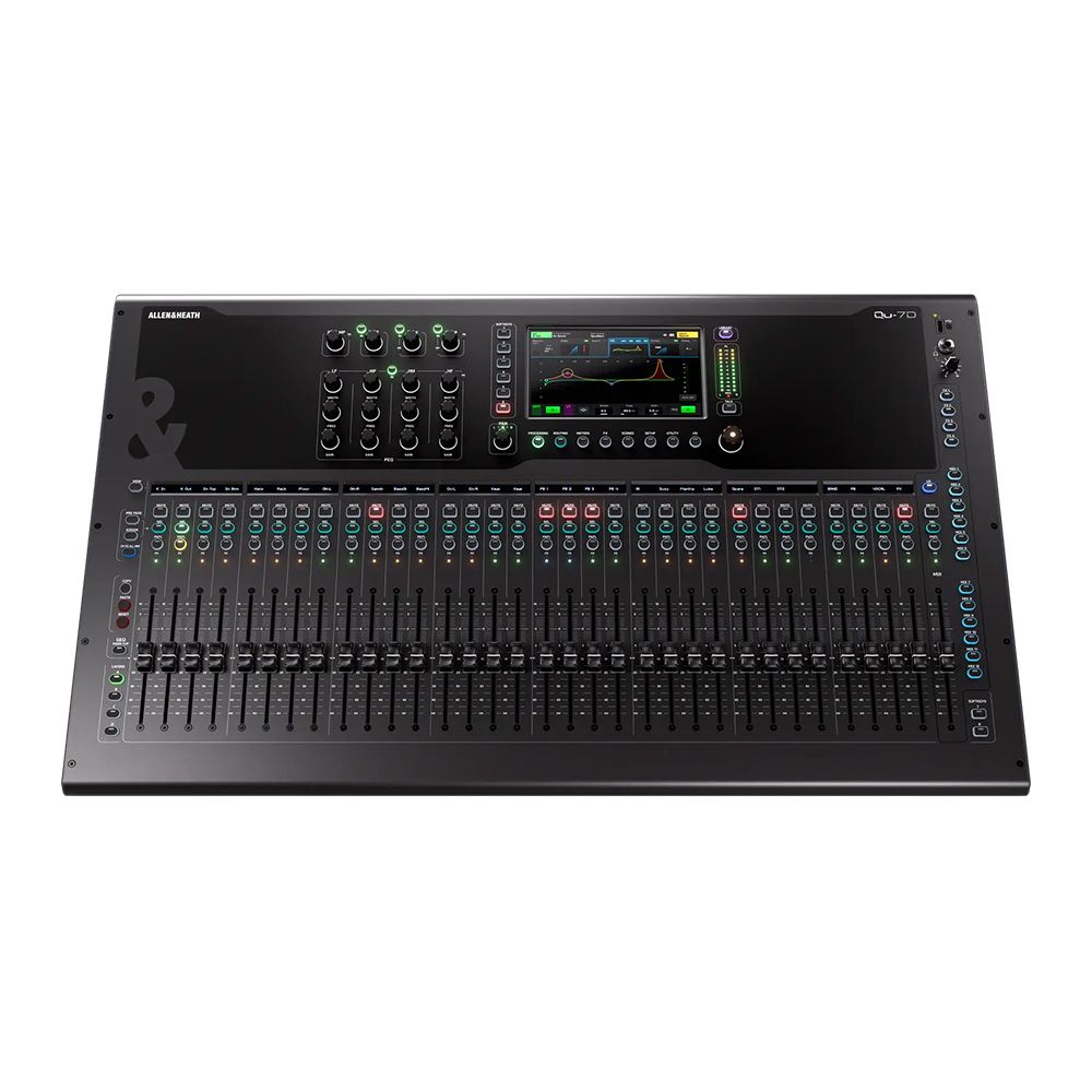 Allen & Heath Qu-7D Compact 38 In 24 Out 96K Digital Mixer w/ 33 Faders & DANTE - Image 1