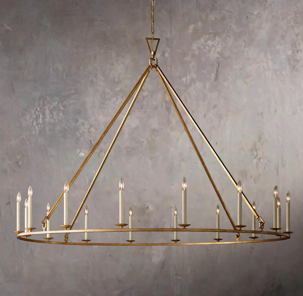 19TH C. BRITISH PIERCED CIRCULAR CHANDELIER 72" - Image 2