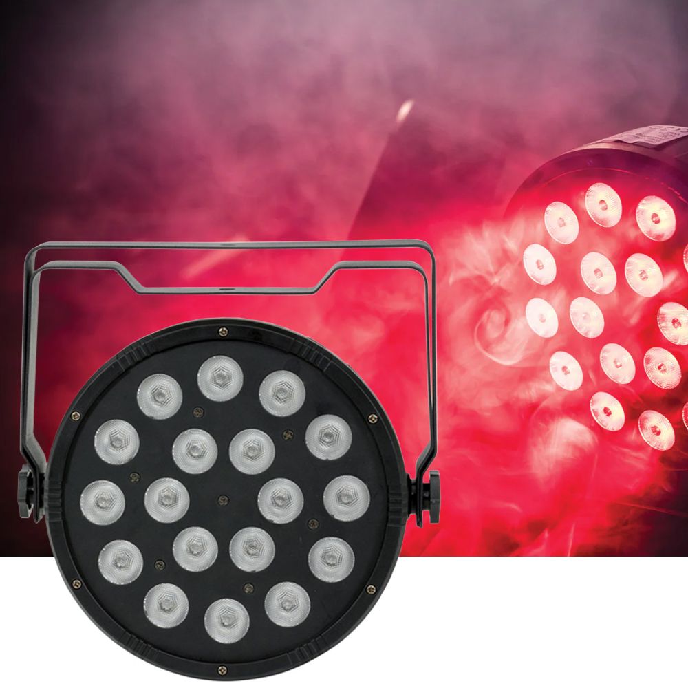 CR Lite Slim Par 56 LED Par Light 1W RGB Tri Colour - Image 1