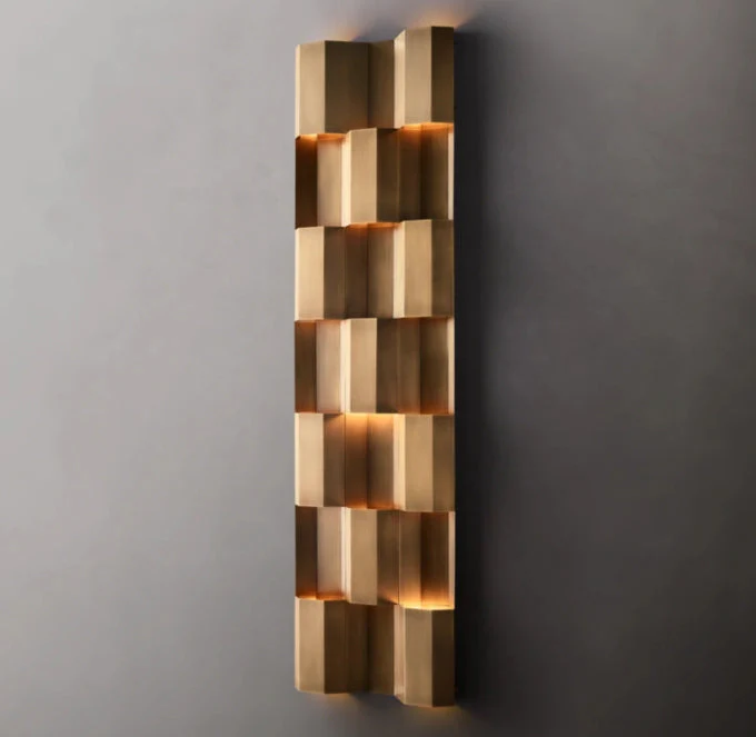 Contemporary Lattice Grand Wall Sconce - Image 3
