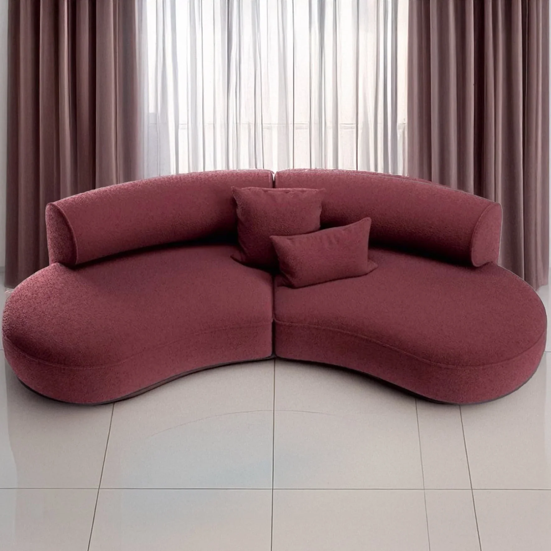 كنبة خشب زان 230×85سم - DECO392 - Image 1