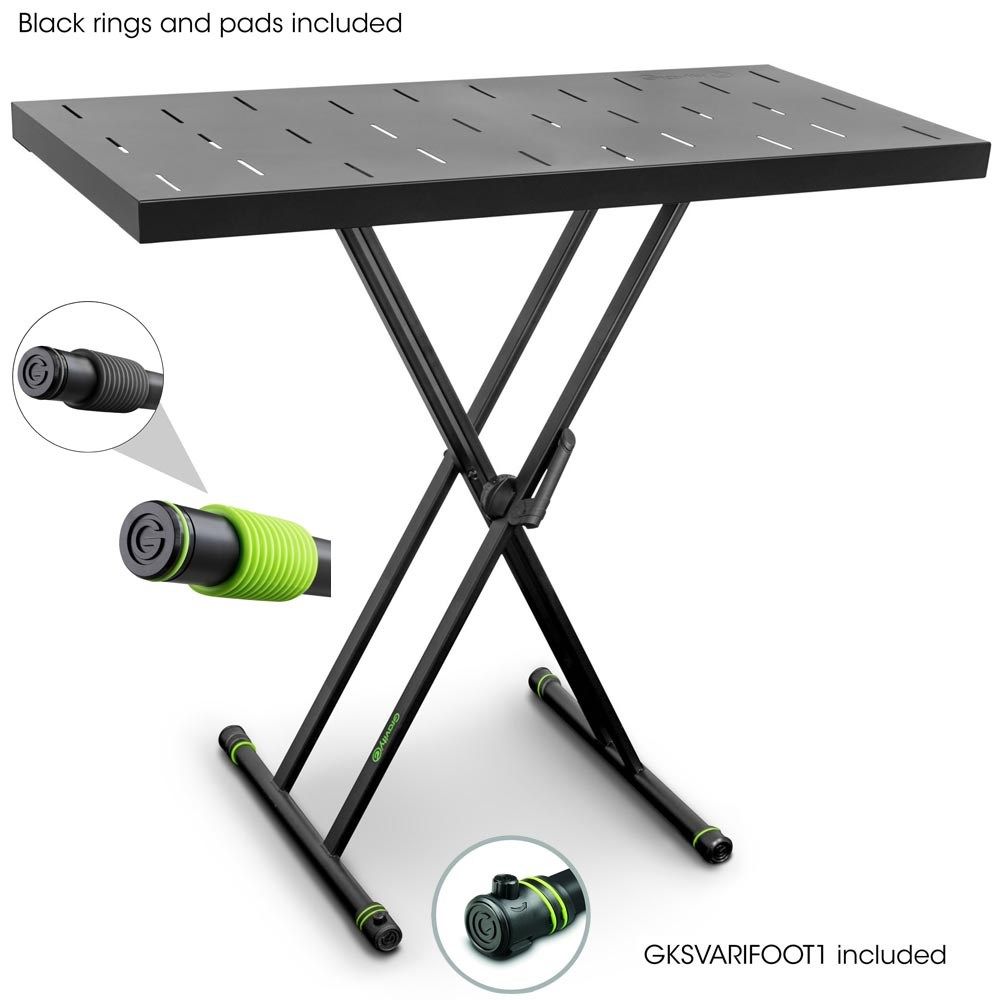 Gravity KSX2RD Set With Double Braced X-Frame Keyboard Stand & Rapid Desk - Image 1