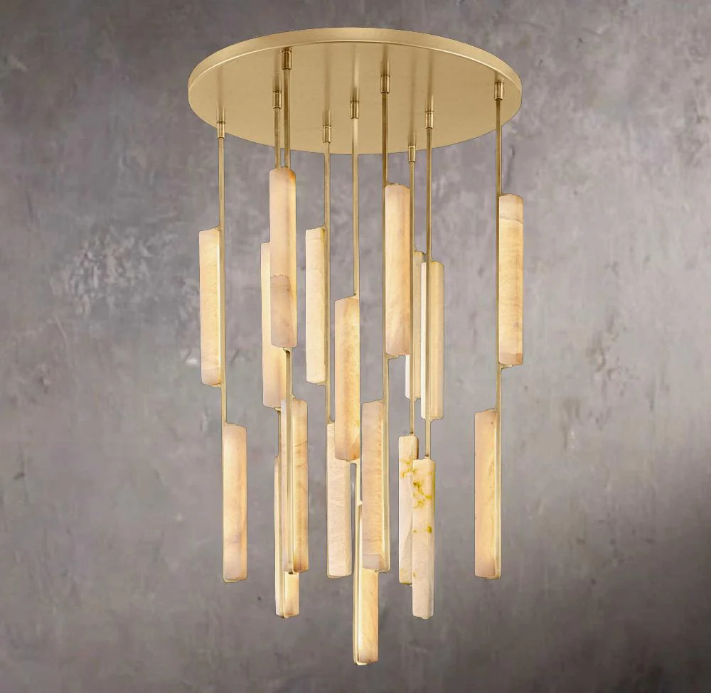Audubon Alabaster Circular Ceiling 40″ Chandelier